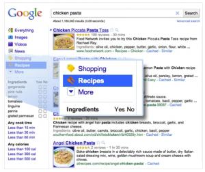 Google uruchamia wyszukiwarkę przepisów kulinarnych