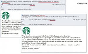Cyberprzestępcy podszywają się pod Starbucksa