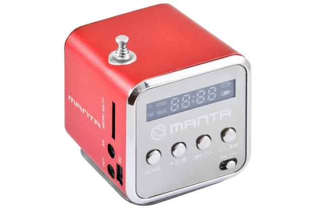 Miniaturowy radioodtwarzacz od firmy Manta