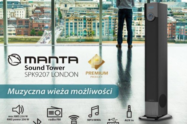 Manta SPK9207 - muzyczna wieża klasy premium