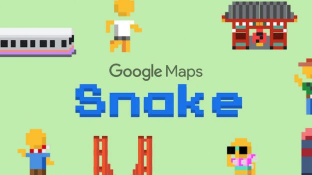 Klasyczna gra „Wąż” w Google Maps