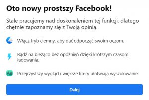 Desktopowy Facebook w nowym wydaniu