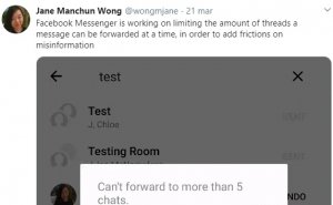 Limity w przekazywaniu wiadomości w Messengerze