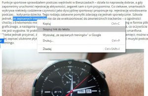 Chrome skopiuje adres do zaznaczonego tekstu