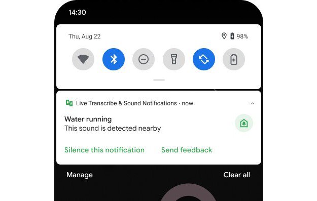 Android alarmuje o wykrytych dźwiękach