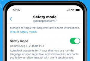 Tryb bezpieczny na Twitterze