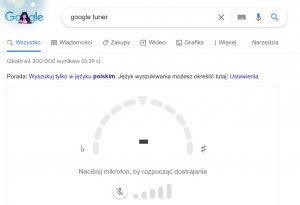 Wyszukiwarka Google ma wbudowany tuner gitarowy