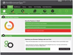 Test AntiBrowserSpy 2014 - bat na szpiegów