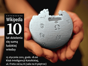 15 stycznia Wikipedia obchodzi swoje 10. urodziny