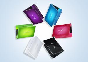 VAIO Serii E - laptopy w kolorach tęczy
