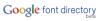 Podgląd fontów na żywo w Google Font Directory