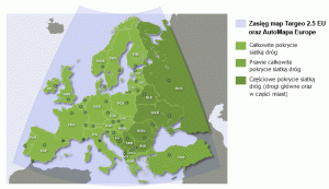 Targeo udostępnia mapy Europy