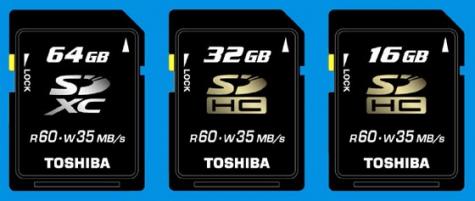 Najnowsze karty SDXC/SDHC firmy Toshiba
