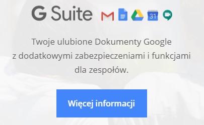 G Suit wchodzi do Gmaila