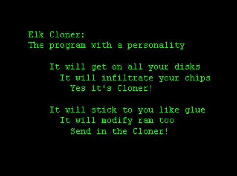 Elk Cloner - pierwszy wirus komputerowy