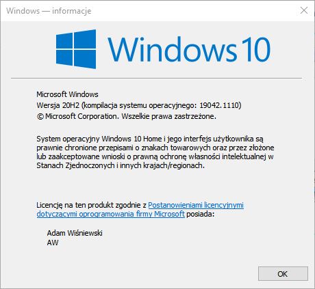 Zmiana właściciela licencji systemu Windows