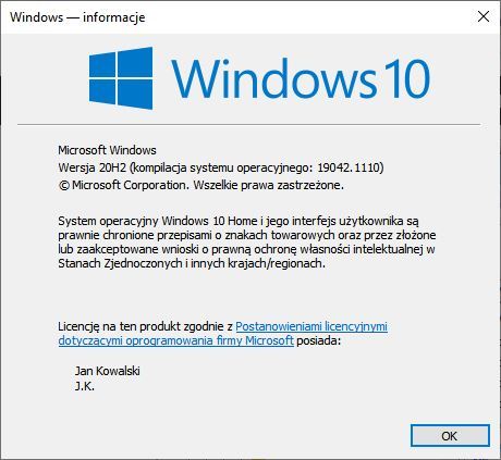 Zmiana właściciela licencji systemu Windows
