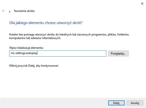 Skrót w Windows 10