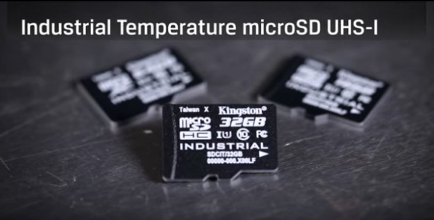 Karta microSD UHS-I odporna na skrajne temperatury