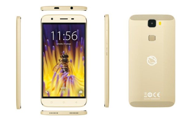 Smartfon Manta w kolorze złota