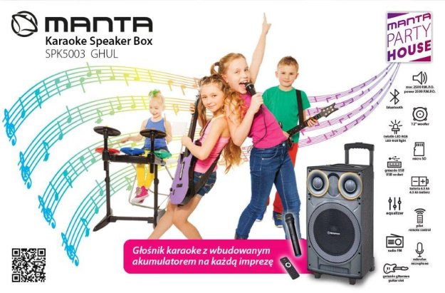 Głośnik Karaoke od firmy Manta