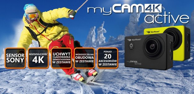 NavRoad myCAM 4K Active – uniwersalna kamera