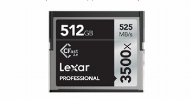 Karta pamięci Lexar CFast o pojemności 512GB