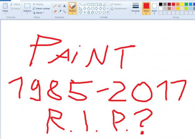 Koniec Painta wraz z Windows 10 Autumn Creators Update?