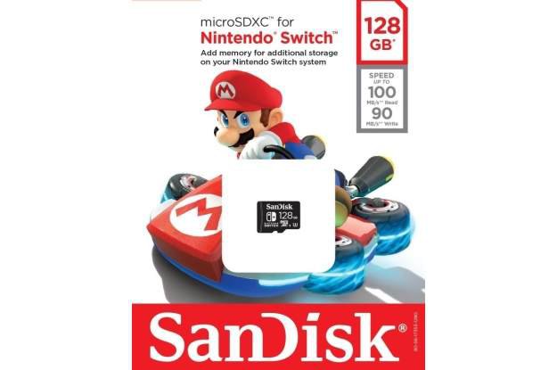 Karty pamięci Sandisk dla Nintendo Switch