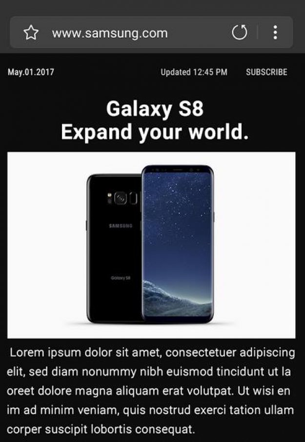 Przeglądarka Samsunga dla wszystkich androidów