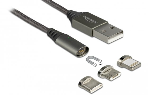 Delock: magnetyczny zestaw kabli USB
