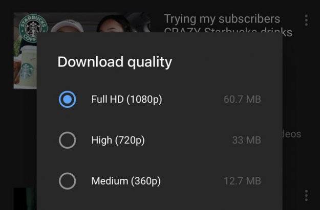 Wysoka jakość w YouTube Premium