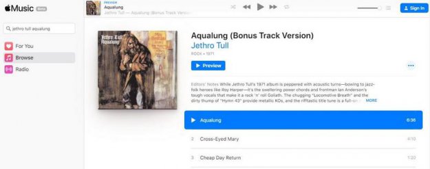 Apple Music w przeglądarce