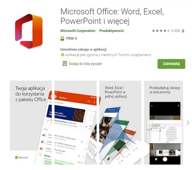 Microsoft Office na Androida