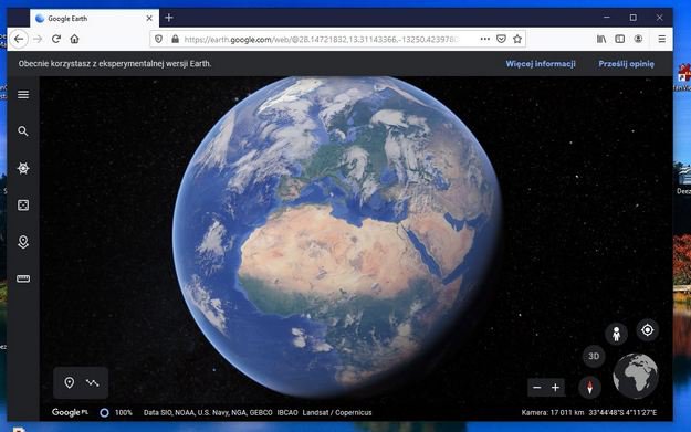 Google Earth dla wielu przeglądarek