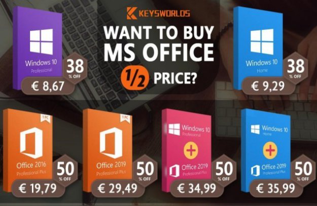 Pakiet Office Suite lub Windows 10 za 8,67 euro